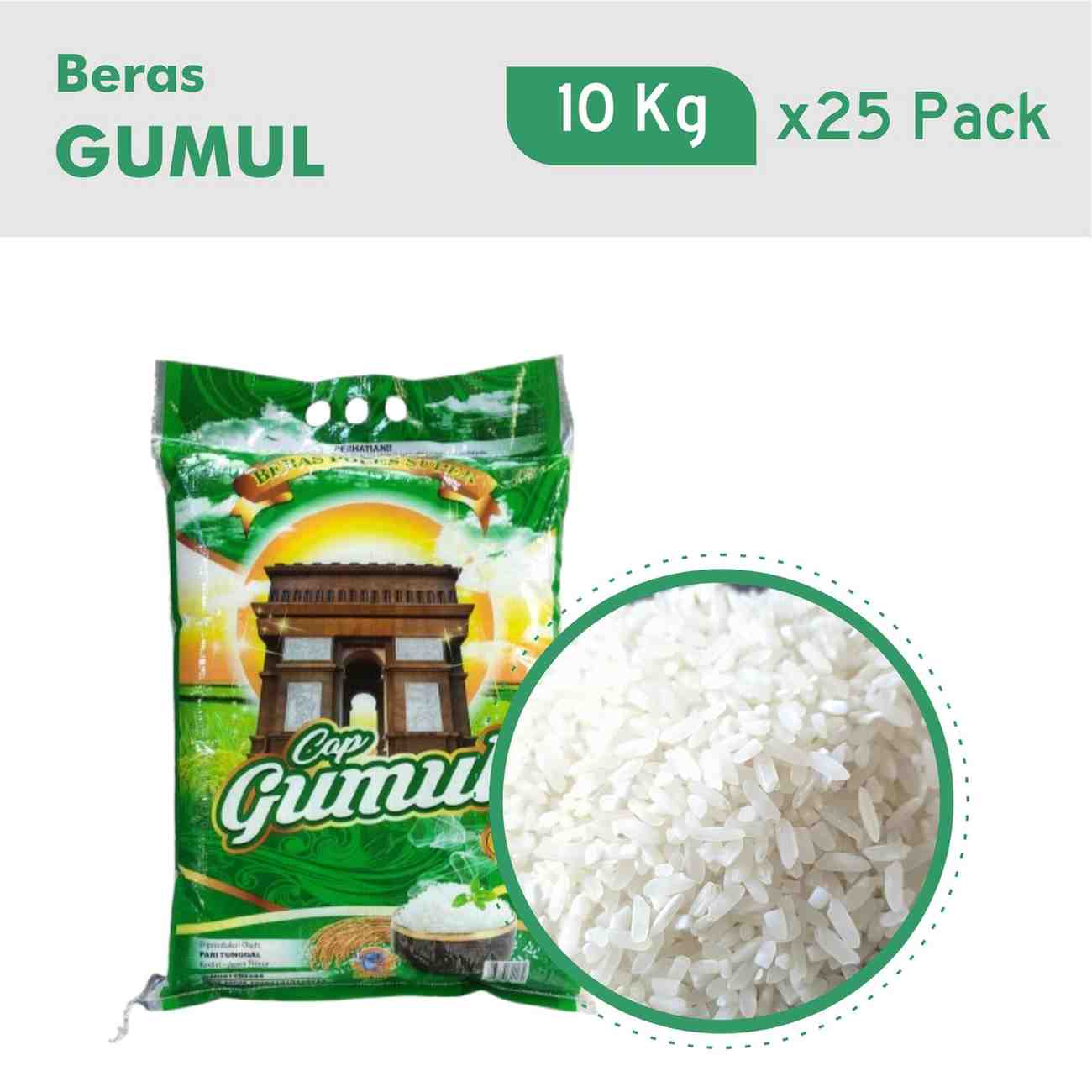 Jual Beras Gumul 10 Kg x 25 Pack Murah